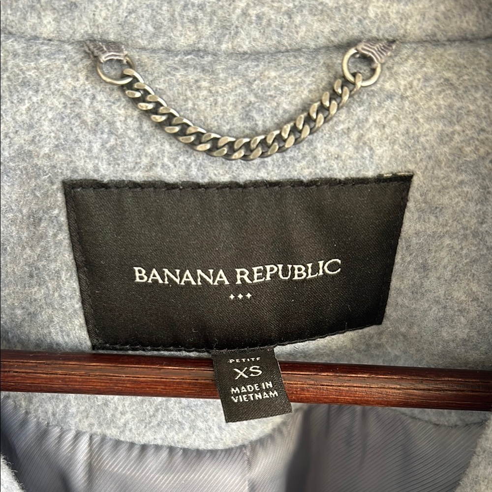 Banana Republic | Petite Grey Full Length Coat - Picture 3 of 8